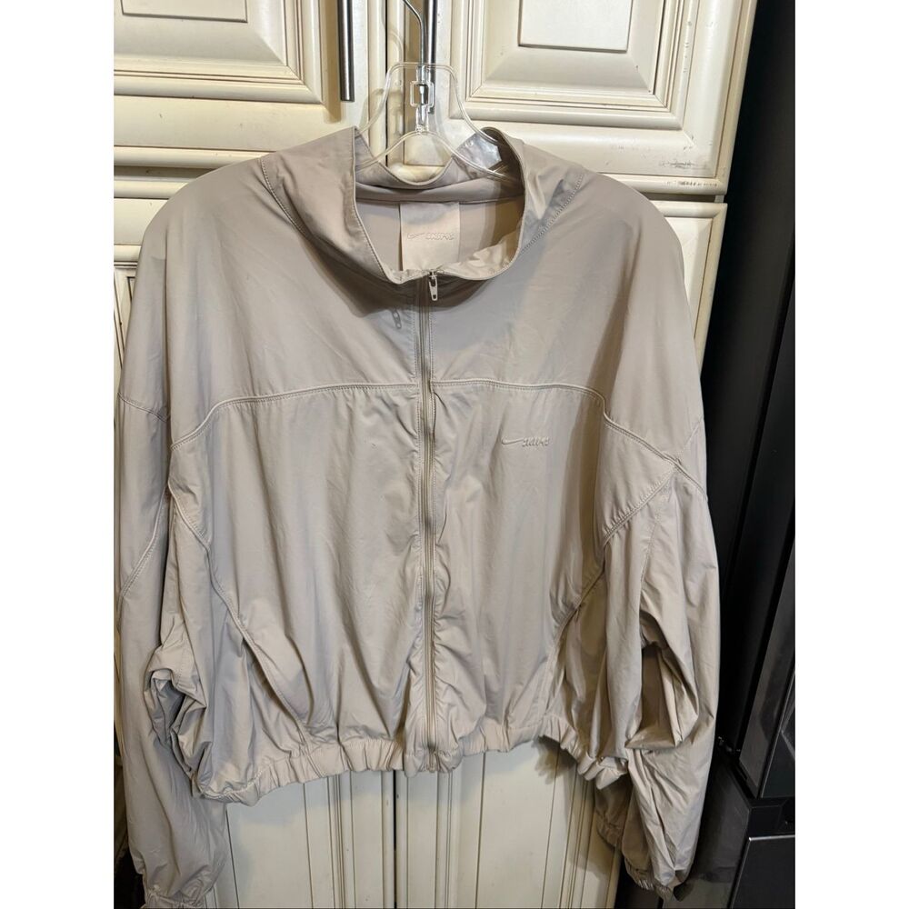 Nike Skims Womens Oversized Full Zip Lightweight Jacket Light Beige Size 4X